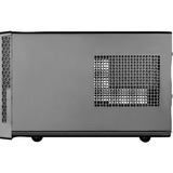 SilverStone SG13 Mini Tower Negro, Cajas de torre negro, Mini Tower, PC, Negro, Mini-DTX, Mini-ITX, Aluminio, Plástico, Acero, 2.5,3.5"