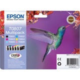 Epson Hummingbird Multipack T0807 6 colores, Tinta 1 pieza(s), Multipack, Minorista