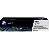 HP Cartucho de tóner original LaserJet 126A cian turquesa, 1000 páginas, Cian, 1 pieza(s), Minorista