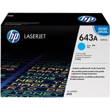 HP Cartucho de tóner original LaserJet 643A cian turquesa, 10000 páginas, Cian, 1 pieza(s), Minorista