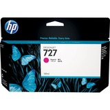 HP Cartucho de tinta DesignJet 727 magenta de 130 ml Rendimiento estándar, Tinta a base de colorante, Tinta a base de colorante, 130 ml, 1 pieza(s), Pack individual