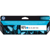 HP Cartucho de tinta original 971 cian Rendimiento estándar, Tinta a base de pigmentos, 24,5 ml, 2500 páginas, 1 pieza(s), Minorista