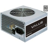 Chieftec APB-500B8 unidad de fuente de alimentación 500 W 20+4 pin ATX ATX Plata, Fuente de alimentación de PC gris, 500 W, 230 V, 50 Hz, 4 A, Activo, 130 W