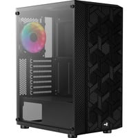 Aerocool Hive-G-BK-v3 Midi Tower Negro, Cajas de torre negro, Midi Tower, PC, Negro, ATX, micro ATX, Mini-ITX, Acrilonitrilo butadieno estireno (ABS), SPCC, 15,7 cm