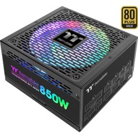 Thermaltake Toughpower GF2 ARGB 850W - TT Premium Edition unidad de fuente de alimentación 24-pin ATX Negro, Fuente de alimentación de PC negro, 100 - 240 V, 50/60 Hz, 10 A, Activo, 120 W, 850 W