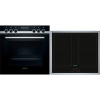 Siemens HE579GBS6, Juego de cocina negro/Acero fino