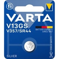 VARTA -V13GS Pilas domésticas, Batería Batería de un solo uso, SR44, Óxido de plata, 1,55 V, 1 pieza(s), 155 mAh