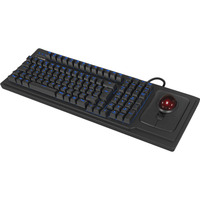 KeySonic KSK-8202ELU-T (US) teclado Universal USB QWERTY Inglés de EE. UU. Negro negro, Completo (100%), Alámbrico, USB, Interruptor mecánico, QWERTY, Negro