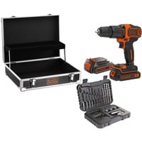 BLACK+DECKER BDCHD18B2FC, Martillo atornillador negro/Naranja