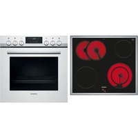 Siemens HE517ABW0, Juego de cocina acero fino/blanco