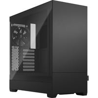 Fractal Design Pop Silent Torre Negro, Cajas de torre negro, Torre, PC, Negro, ATX, micro ATX, Mini-ITX, Acero, Vidrio templado, 17 cm