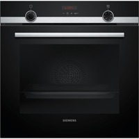 Siemens iQ300 HR574ABRO 71 L A Negro, Horno negro/Acero fino, Medio, Horno eléctrico, 71 L, 71 L, 50 - 275 °C, Hidrolítica + Pirolítica