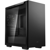 DeepCool Macube 110 Negro Cristal Templado Lateral, Cajas de torre negro, Midi Tower, PC, Negro, micro ATX, Mini-ITX, Acrilonitrilo butadieno estireno (ABS), SPCC, Vidrio templado, Juego