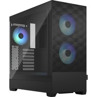 Fractal Design Pop Air Torre Negro, Cajas de torre negro, Torre, PC, Negro, ATX, micro ATX, Mini-ITX, Acero, Vidrio templado, Multi