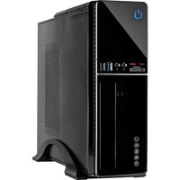 Inter-Tech IT-607 Escritorio Negro, Cajas de torre negro, Escritorio, PC, Negro, micro ATX, Mini-ITX, 1x 80 mm, 80 mm