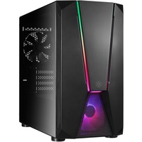 SilverStone FARA V1M PRO Torre Negro, Cajas de torre negro, Torre, PC, Negro, micro ATX, Mini-ITX, Plástico, Acero, Vidrio templado, 16,3 cm