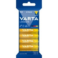 VARTA 4106 Batería de un solo uso AA Alcalino Batería de un solo uso, AA, Alcalino, 1,5 V, 8 pieza(s), Azul, Amarillo