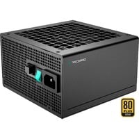 DeepCool PQ750M unidad de fuente de alimentación 750 W 20+4 pin ATX ATX Negro, Fuente de alimentación de PC negro, 750 W, 100 - 240 V, 50/60 Hz, 5 - 10 A, 100 W, 744 W