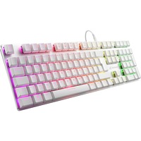 Sharkoon PureWriter RGB, Teclado para gaming blanco, QWERTZ  idioma ALEMÁN