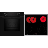 Neff BX36B, Juego para horno negro/Acero fino