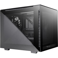 Thermaltake Divider 200 TG Micro Torre Negro, Cajas de torre negro, Micro Torre, PC, Negro, micro ATX, Mini-ITX, SPCC, 18,5 cm