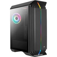 Aerocool GLADIATOR DUO Carcasa de Ordenador ATX 3 x Ventiladores ARGB 12cm, Cajas de torre negro, Midi Tower, PC, Negro, ATX, micro ATX, Mini-ITX, ABS, SPCC, Juego