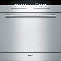 Siemens iQ500 SC76M542EU lavavajilla Semi integrado 7 cubiertos F, Lavavajillas acero fino/Negro, Semi integrado, Tamaño completo (60 cm), Metálico, Metálico, Botones, 1,75 m