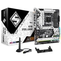 ASRock 90-MXBJ00-A0UAYZ, Placa base plateado/Negro