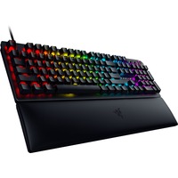 Razer Huntsman V2 teclado USB QWERTZ Alemán Negro, Teclado para gaming negro, Completo (100%), USB, Switch de tecla optomecánico, QWERTZ, LED RGB, Negro