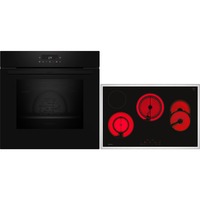 Neff BTX46PB, Juego para horno negro/Acero fino