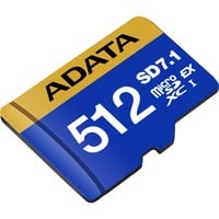 ADATA Premier Extreme microSDXC 512 GB, Tarjeta de memoria azul/Amarillo