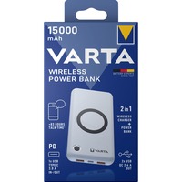 VARTA Wireless Powerbank 15.000, Banco de potencia blanco