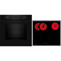 Neff BX46PB, Juego para horno negro/Acero fino