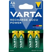 VARTA -56706B Pilas domésticas, Batería Batería recargable, AA, Níquel-metal hidruro (NiMH), 1,2 V, 4 pieza(s), 2100 mAh