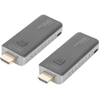 Digitus DS-55318, Alargador de HDMI negro/Plateado