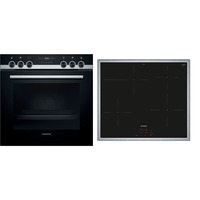 Siemens HE517ABS1, Juego de cocina negro/Acero fino