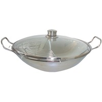 Bosch HEZ390090 cacerola Sartén para wok/sofrito acero fino, Sartén para wok/sofrito, Acero inoxidable, Inducción, 2,8 kg, 1 pieza(s), 3,7 kg