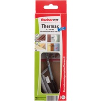 fischer 045681 tornillo/tuerca 2 pieza(s) M6, Pasador negro/Gris, Tornillo, Madera, M6, Rosca parcial, Acero inoxidable, Brillo