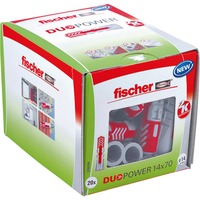 fischer DUOPOWER 14x70 LD, Pasador gris claro/Rojo