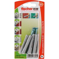 fischer UX 8x50 S K, Pasador gris claro