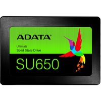 ADATA SU650 2.5" 960 GB Serial ATA III SLC, Unidad de estado sólido negro, 960 GB, 2.5", 520 MB/s, 6 Gbit/s