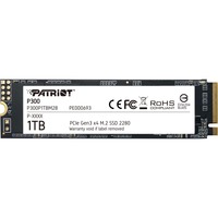 Patriot P300 M.2 1000 GB PCI Express 3.0 NVMe, Unidad de estado sólido 1000 GB, M.2