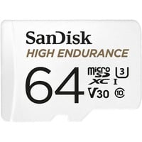 SanDisk High Endurance 64 GB MicroSDXC UHS-I Clase 10, Tarjeta de memoria blanco, 64 GB, MicroSDXC, Clase 10, UHS-I, 100 MB/s, 40 MB/s