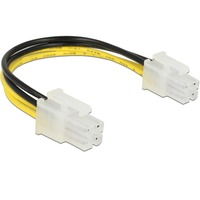 DeLOCK 85450 cable de alimentación interna 0,15 m negro/Amarillo, 0,15 m, Macho, Macho, Derecho, Derecho, Negro, Blanco, Amarillo