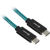 Sharkoon 4044951027132, Cable negro/Celeste