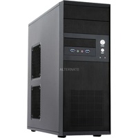 Chieftec CQ-01B-U3-OP carcasa de ordenador Midi Tower Negro, Cajas de torre negro, Midi Tower, PC, Negro, ATX, micro ATX, Hogar / Oficina, Superior