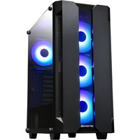 Chieftec GS-01B-OP carcasa de ordenador Torre Negro, Cajas de torre negro, Torre, PC, Negro, ATX, micro ATX, Mini-ITX, SPCC, Vidrio templado, Azul, Verde, Rojo