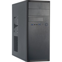 Chieftec HQ-01B-OP carcasa de ordenador Midi Tower Negro, Cajas de torre negro, Midi Tower, PC, Negro, ATX, micro ATX, SECC, 12 cm