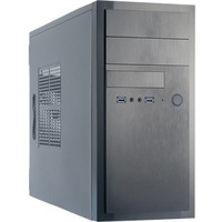 Chieftec HT-01B-350GPB carcasa de ordenador Midi Tower Negro 350 W, Cajas de torre negro, Midi Tower, PC, Negro, micro ATX, SECC, 14 cm