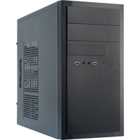 Chieftec HT-01B-OP carcasa de ordenador Mini Tower Negro, Cajas de torre negro, Mini Tower, PC, Negro, micro ATX, Aluminio, Hogar / Oficina